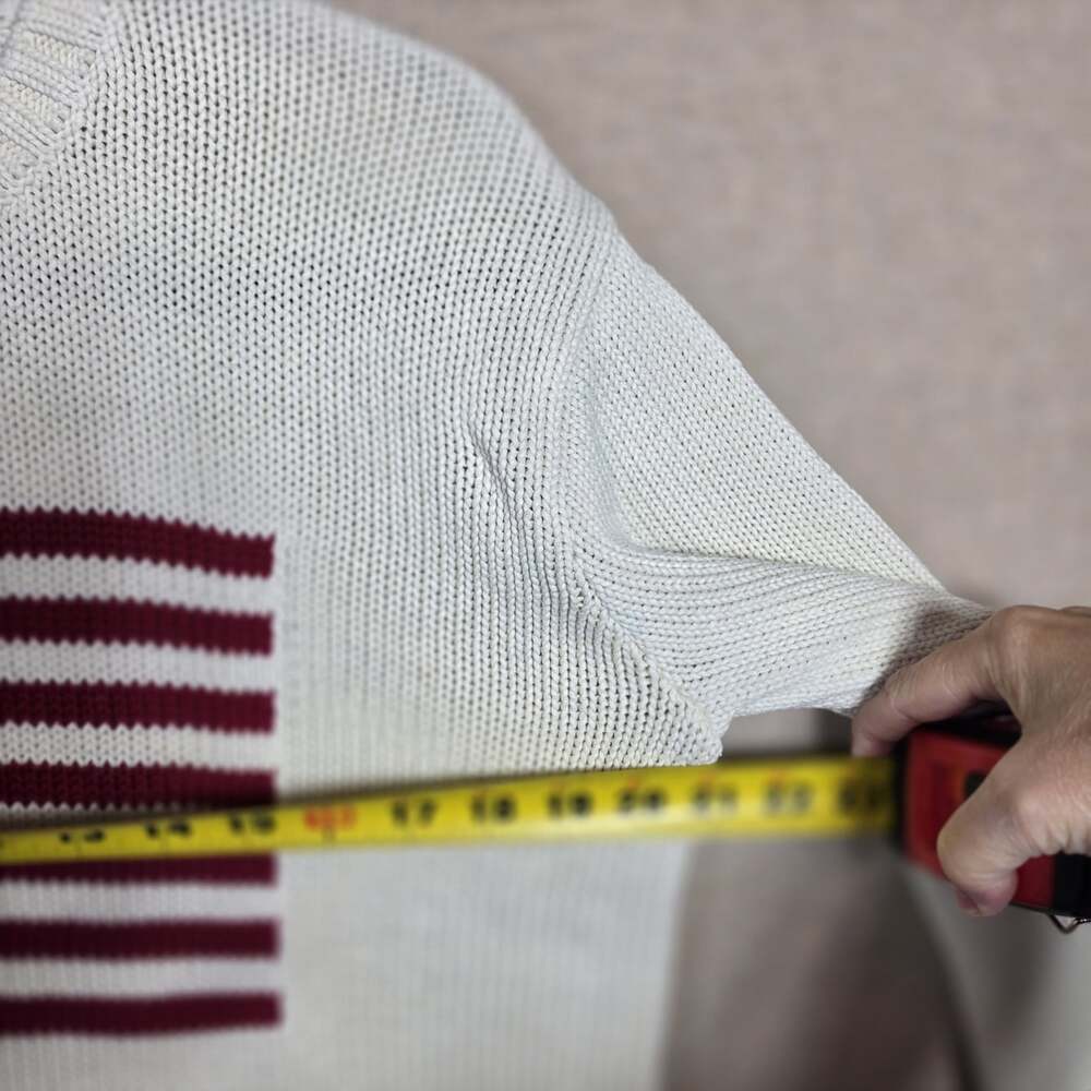 Brandy Melville Preppy American USA Flag Ivory Knit Sweater One Size 100% cotton - Picture 5 of 8
